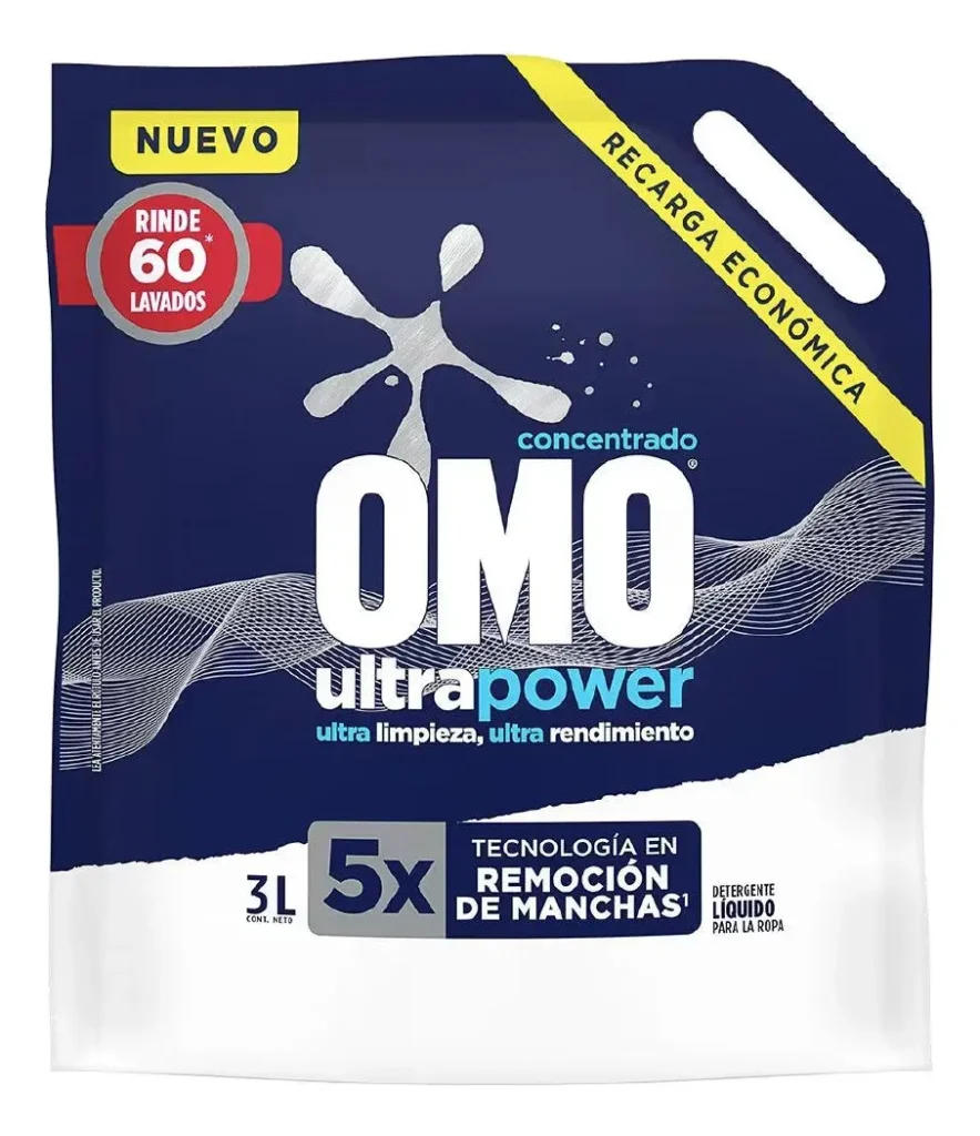 Detergente Líquido Omo Ultra Power 3 L