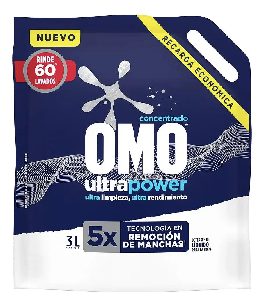 Detergente Líquido Omo Ultra Power 3 L